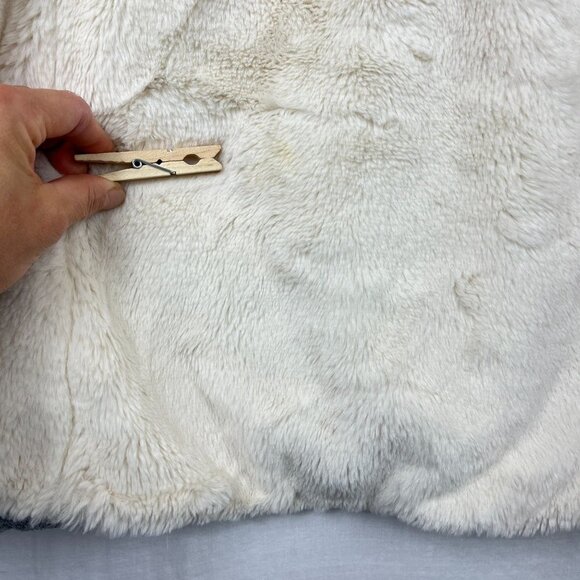 Coldwater Creek Faux Fur Lined Vest Womens 1X Quilted Plus Size Full Zip Cozy - Picture 9 of 10